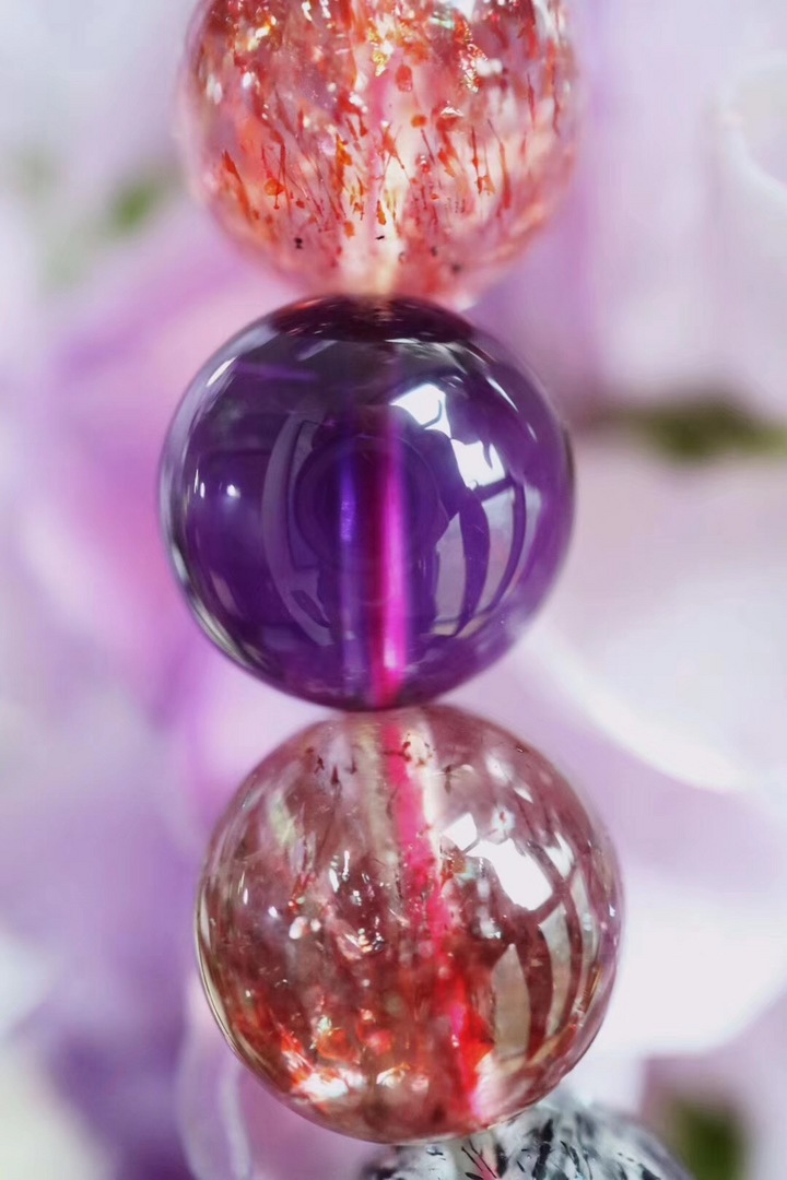 【菩心-极品紫发晶&超七】紫发晶，每一颗都是梦幻的-菩心晶舍