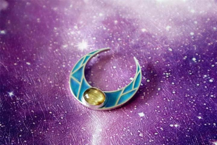 钛晶珐琅星空吊坠