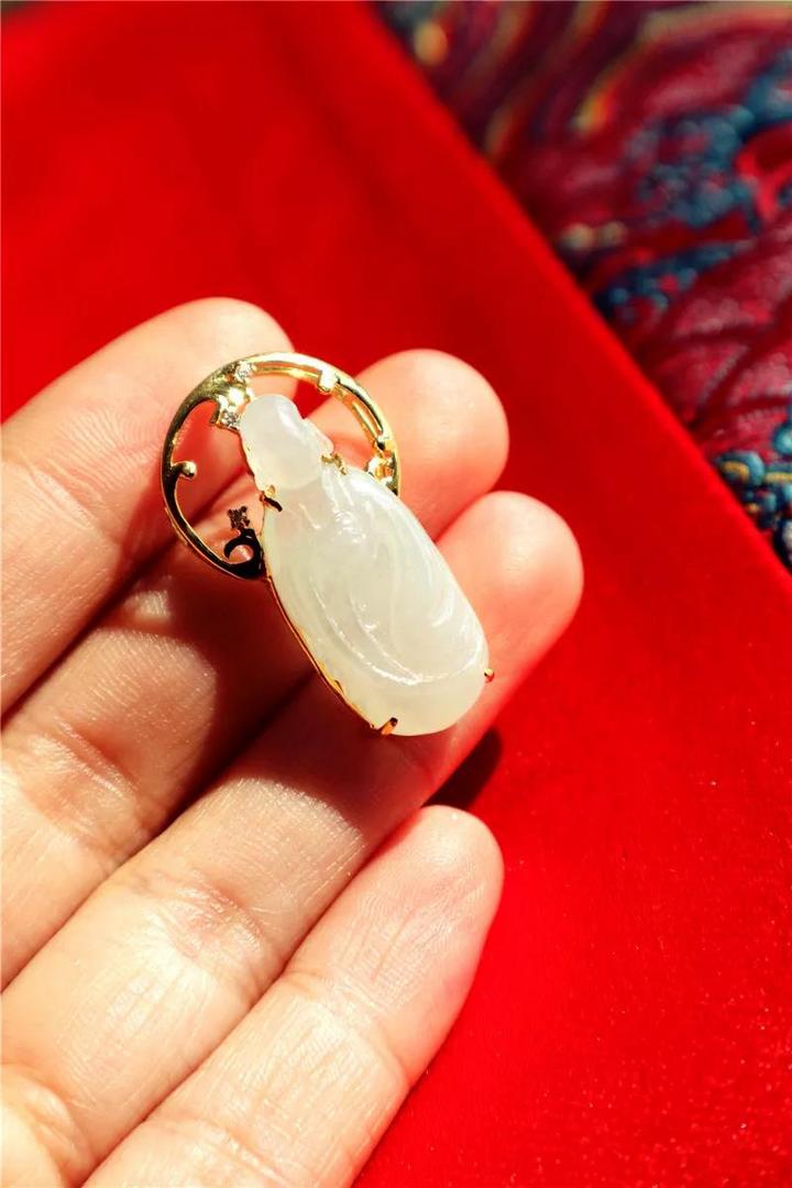 翡翠无相佛项链