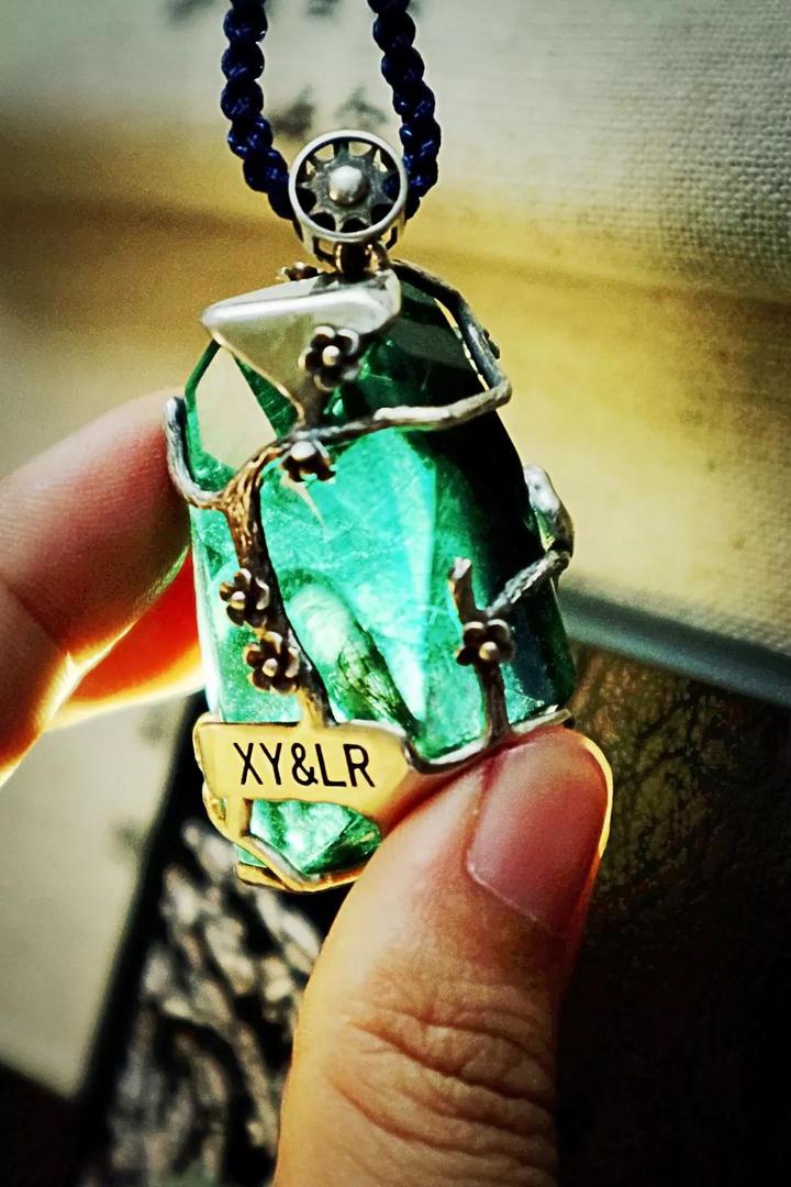 萤石胎毛定制吊坠|喜上眉梢