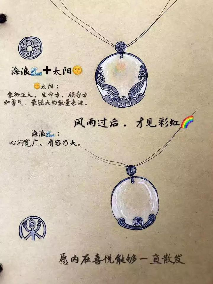 白水晶胎毛定制|海浪设计稿 菩心近期的设计款单品以及设计图展示-菩心晶舍